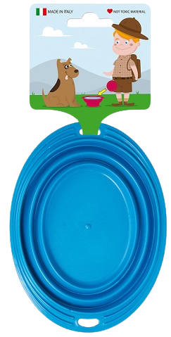 köpa bla Mat- eller vattenskål för hund eller katt - Fällbar stång - 1,0 liter - Flera färger