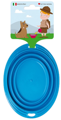 Mat- eller vattenskål för hund eller katt - Fällbar stång - 1,0 liter - Flera färger