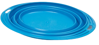 Mat- eller vattenskål för hund eller katt - Fällbar stång - 1,0 liter - Flera färger