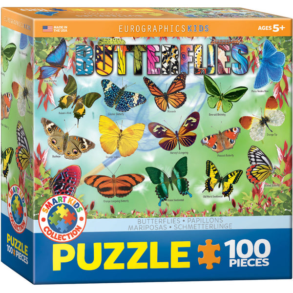 Pussel - Fjärilar - 100 bitar