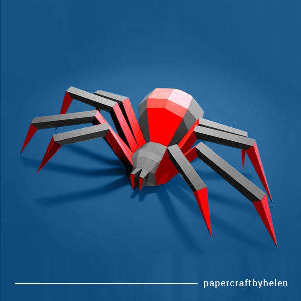 DIY/gør det selv edderkop - Sort og rød