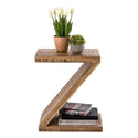 Sidobord trä Z-form - Zoro soffbord - Blomsterbord - Mangoträ